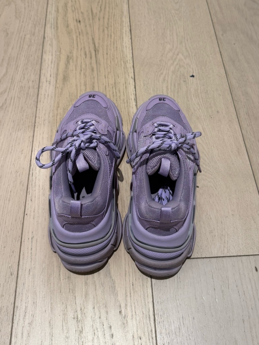 Lavender Balenciaga Chunky Sneakers - Size 38 - Picture 2 of 3